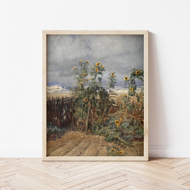 Affiche Tournesols sur une plage | Thorvald Niss (Créateur téléchargé)