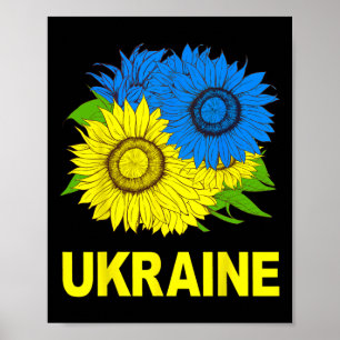 Affiche Tournesols ukrainiens symbole traditionnel de l'Uk