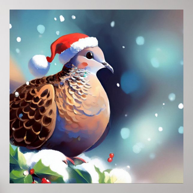 Affiche Tourterelle de Noël Dove 2 (Devant)