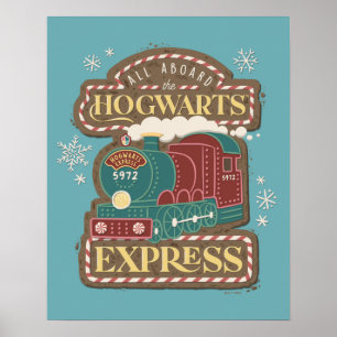 Affiche Tous à bord de HOGWARTS™ Express Noël Cookie