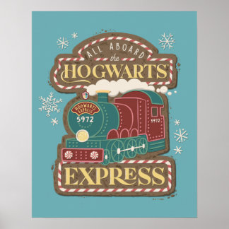 Affiche Tous à bord de HOGWARTS™ Express Noël Cookie