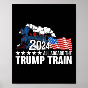 Affiche Tous à bord du train Trump