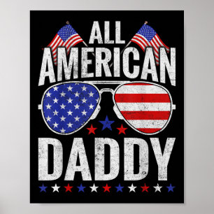 Affiche Tous American Daddy Sungles Famille Patriotique 4e
