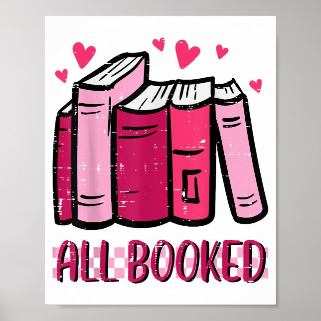 Affiche Tous Booked Funny Lire Livre Lecture Bibliothécair (Devant)