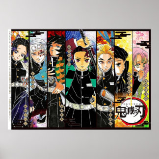 Affiche tous caracter kimestu no yaiba