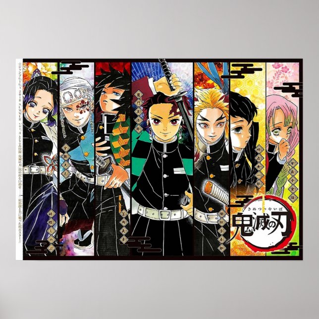 Affiche tous caracter kimestu no yaiba (Devant)