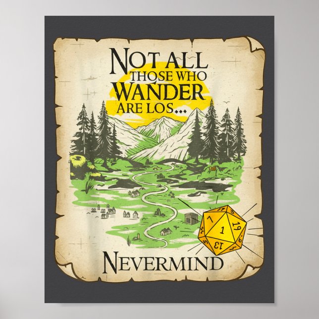 Affiche Tous ceux qui errent ne sont pas perdus Funny Maps (Devant)