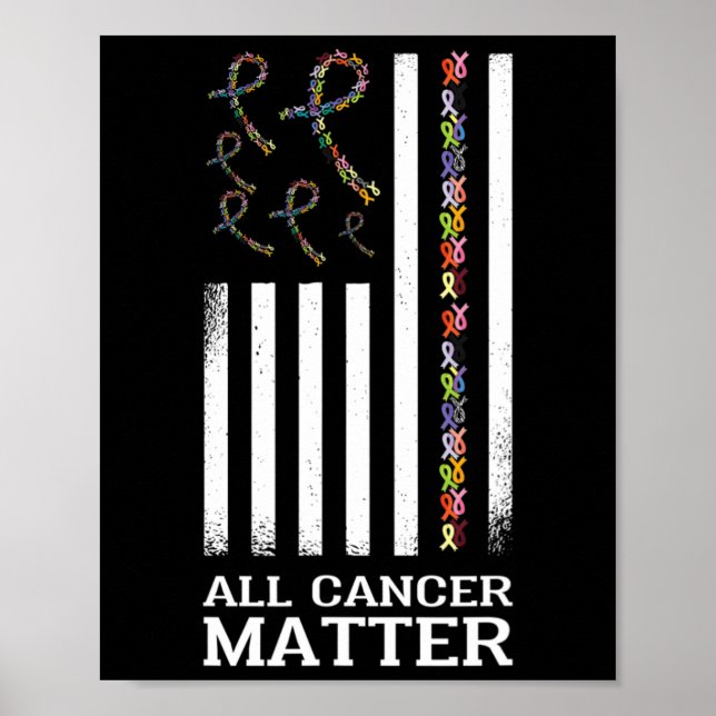 Affiche Tous le cancer compte la sensibilisation dire le c (Devant)