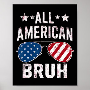 Affiche Tous les Américains 4 juillet Boys Patriotic Usa T
