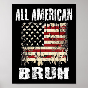 Affiche Tous les Américains 4 juillet garçons Ados patriot