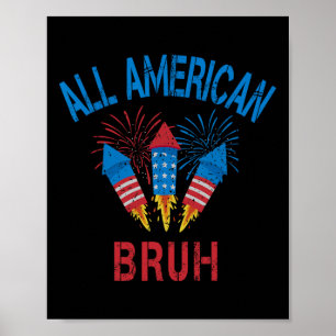 Affiche Tous les Américains 4 juillet garçons Ados patriot