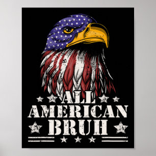 Affiche Tous les Américains 4 juillet garçons Ados patriot