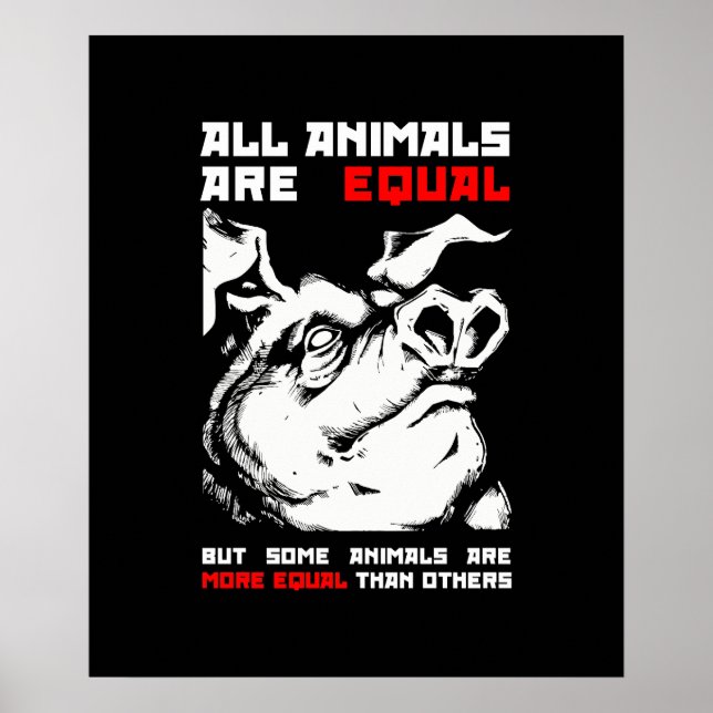 Affiche Tous les animaux sont égaux 1 (Devant)