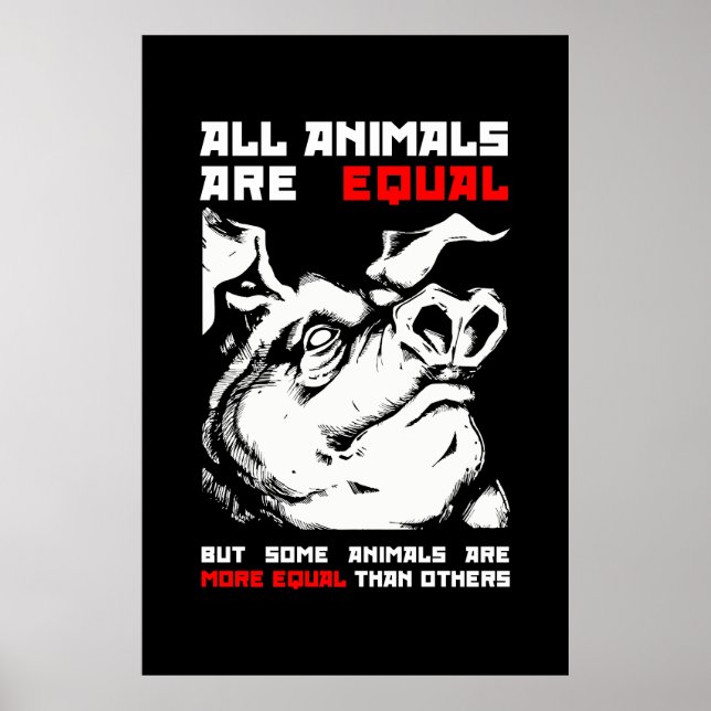 Affiche Tous les animaux sont égaux 1 (Devant)