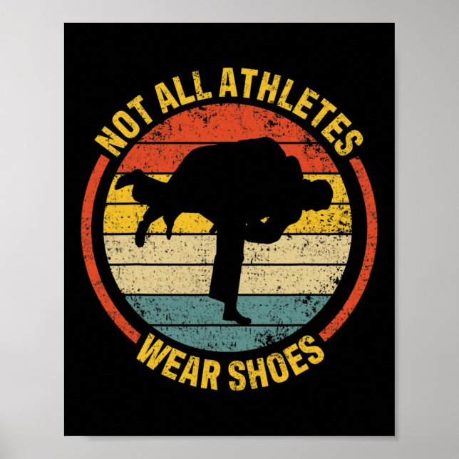 Affiche Tous les athlètes ne portent pas de chaussures Jud (Devant)