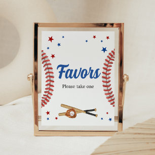 Affiche Tous les Baby showers de baseball Star Faveurs