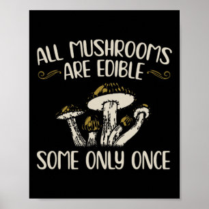 Affiche Tous Les Champignons Sont Réutilisables Une Seule