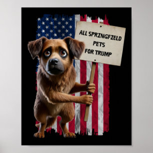 Affiche Tous Les Chiens De Springfield Pour Trump Ils Mang