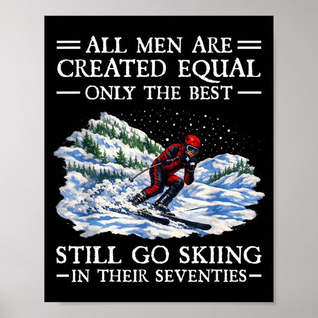 Affiche Tous les hommes créés égaux vont skier dans leurs  (Devant)