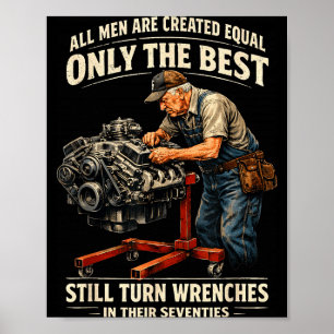 Affiche Tous les hommes sont créés égaux seulement les clé