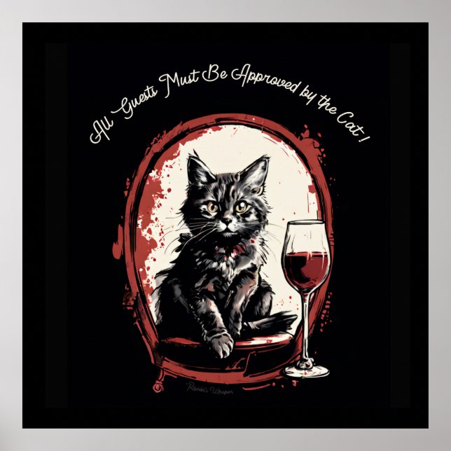 Affiche Tous les invités doivent être approuvés par le Cha (Devant)