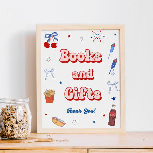 Affiche Tous les livres pour baby shower American Girl pou