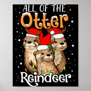 Affiche Tous les Otter Reindeer Noël Otters Santa X