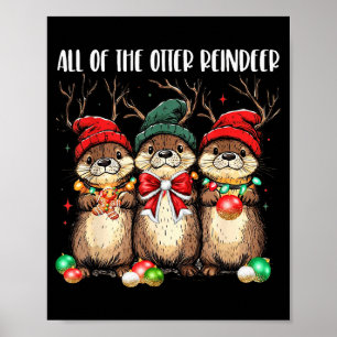 Affiche Tous les Otter Reindeer Noël Otters Santa X