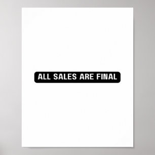 Affiche Tous les signes finaux de vente, Signalisation de