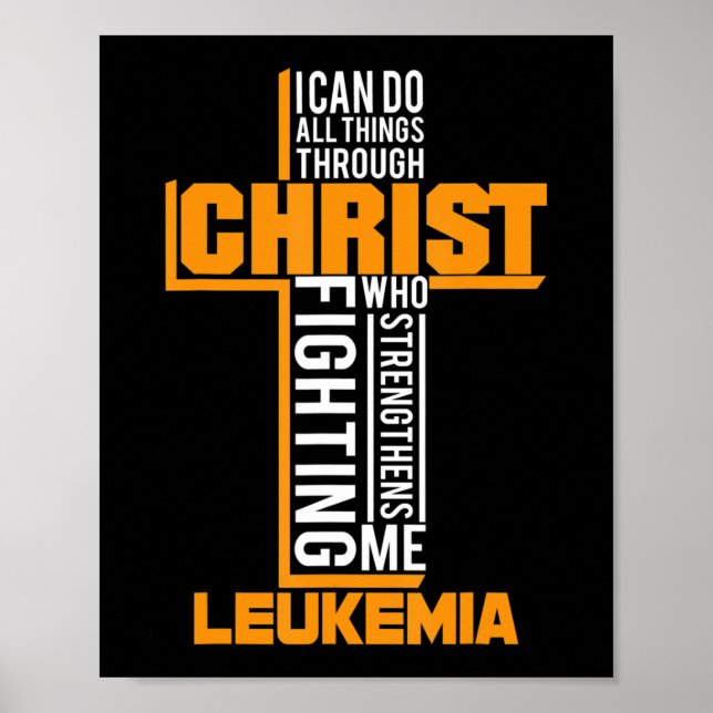 Affiche Tous les Things Through Chrétien Leukemia Warrior  (Devant)