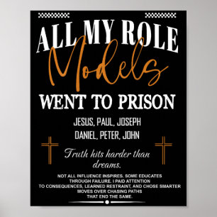 Affiche Tous mes modèles sont allés en prison - Jésus au d
