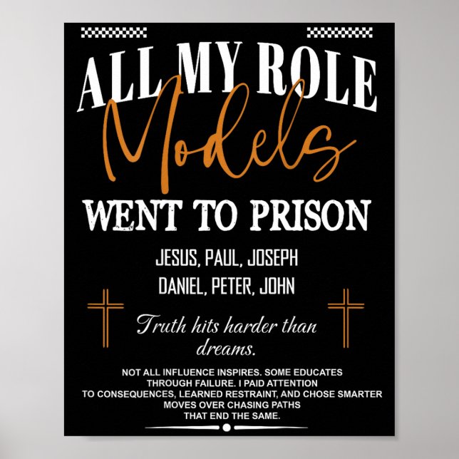 Affiche Tous mes modèles sont allés en prison - Jésus au d (Devant)