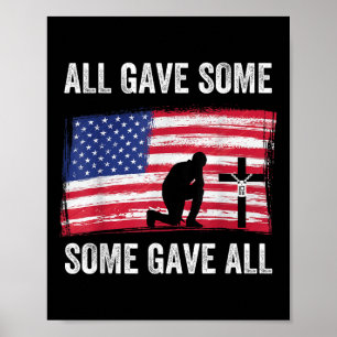 Affiche Tous Ont Donné Certains Ont Donné All America Flag