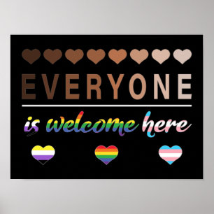 Affiche Tous sont les bienvenus ici Tous sont les bienvenu