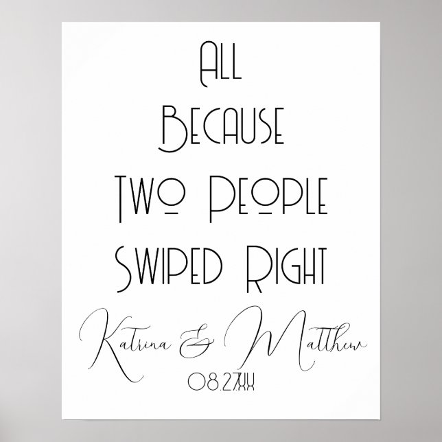 Affiche Tout ça parce que deux personnes ont essuyé le mar (Devant)