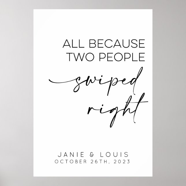 Affiche Tout ça parce que deux personnes ont essuyé le sig (Devant)