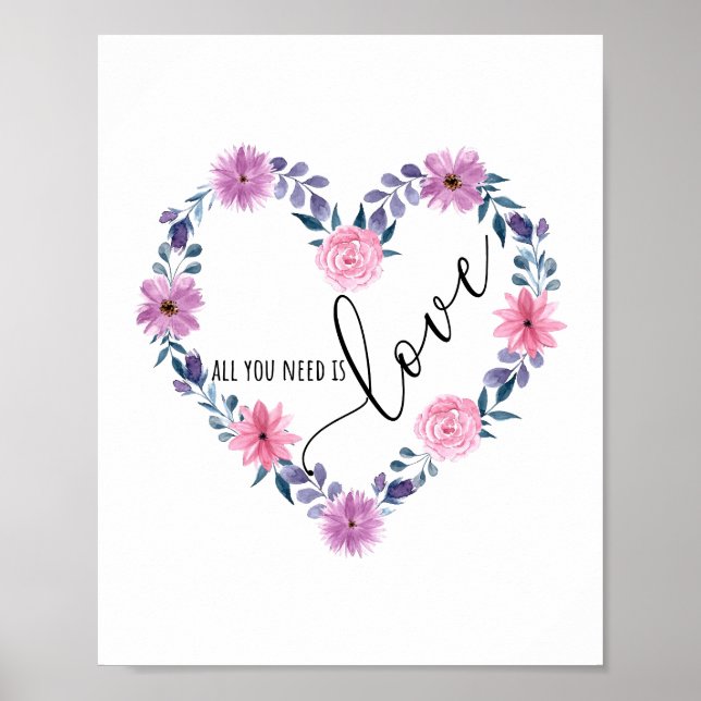 Affiche Tout ce dont tu as besoin, c'est d'amour (Devant)