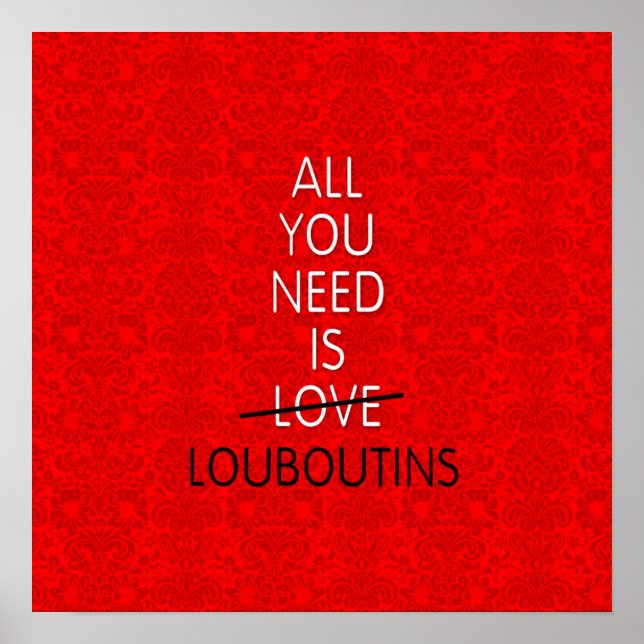 Affiche TOUT CE DONT VOUS AVEZ BESOIN, C'EST L'AMOUR — cha (Devant)