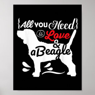 Affiche Tout ce dont vous avez besoin est d'amour et d'un