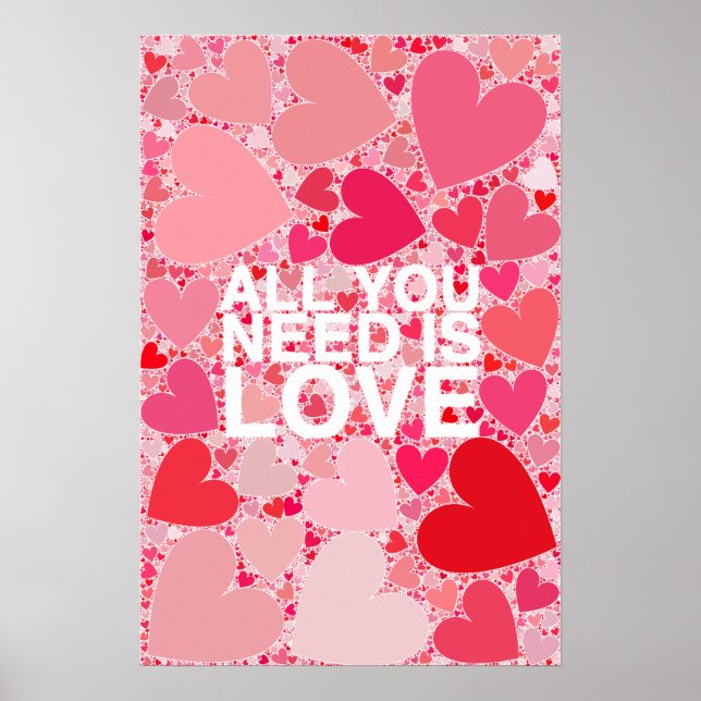 Affiche Tout Ce Dont Vous Avez Besoin Est L'Amour (Devant)