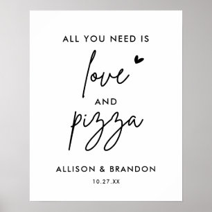 Affiche Tout ce dont vous avez besoin est l'amour et la ré