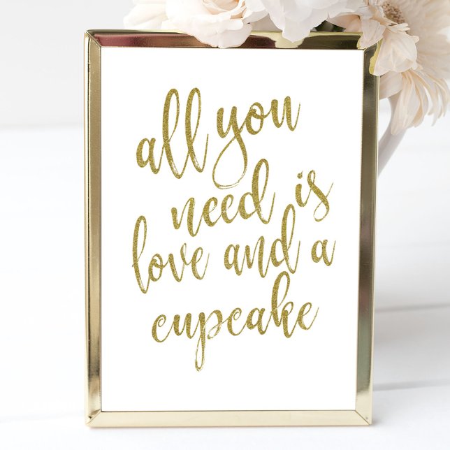 Affiche Tout ce dont vous avez besoin est l'amour et un cu (Créateur téléchargé)
