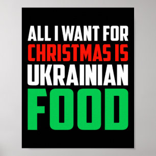Affiche Tout ce que je veux pour Noël, c'est de la nourrit