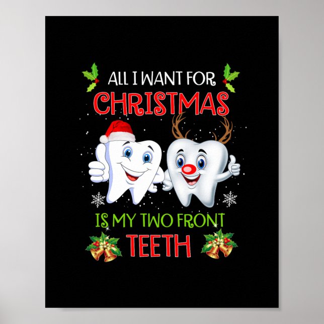 Affiche tout ce que je veux pour noël, c'est que mes deux  (Devant)