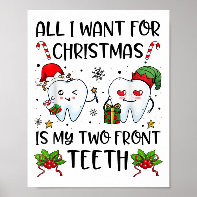 Affiche Tout Ce Que Je Veux Pour Noël, C'Est Que Mes Deux  (Devant)
