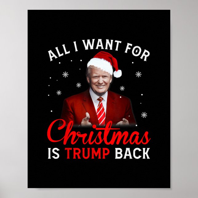 Affiche tout ce que je veux pour noël, c'est un retour de  (Devant)