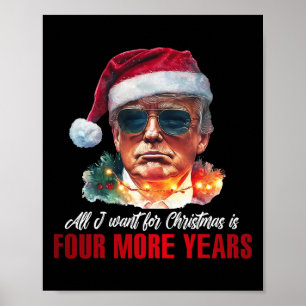 Affiche Tout Ce Que Je Veux Pour Noël Est 4 Années De Plus