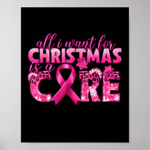 Affiche Tout Ce Que Je Veux Pour Noël Est Un Cancer Du Sei