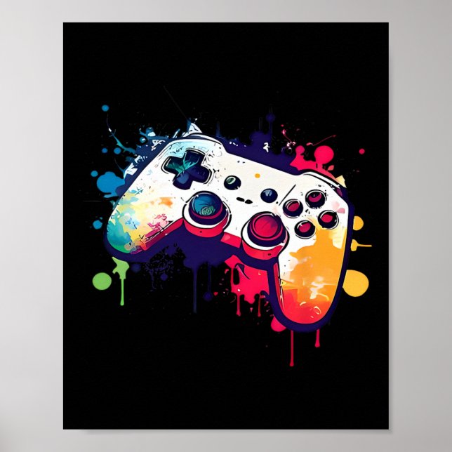 Affiche Tout Ce Que Jeu Vidéo Contrôleur Gamer Me Garde (Devant)