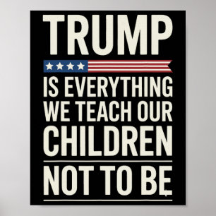 Affiche Tout ce que nous enseignons à nos enfants à ne pas